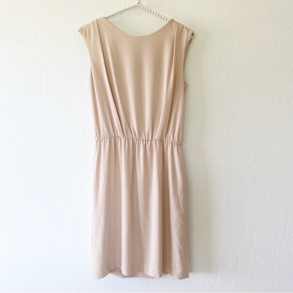 Hanae Mori Alma en Rose Ruched Dress